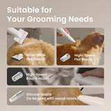 JirPet Dog Dryer for Pet Grooming, Professional 5.0HP/2400W High Velocity Dog Hair Dryer for Grooming, Pet Hair Force Dryer with 3 Temp & Stepless Airflow, Wall-Mount & Portable for Pet Grooming Salon
