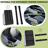 AtawLege Center Console Dog Car Seat, Detachable Washable Dog Booster Seat, Adjustable Safety Belts and Built-in Leash Pet Carseat, Portable Puppy Travel Carrier with Cushion for Small Dogs Cats(Gray)