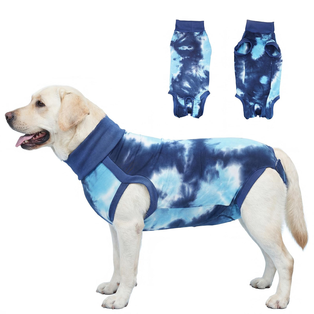 pangdi Recovery Suit for Dogs After Surgery, Spay Suit Female Spay & Male Neuter, Dog Onesie Body Suits for Post-Surgical, Abdominal Wounds and Skin Conditions, Blue, XL