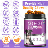 Coprophagia Deterrent for Dogs-200 Chews No Poop Eating Deterrent for Dog-Prevent Stop Dogs from Eating Poop Supplement-Breath Freshener-No Poo Chews with Digestive Enzymes&Probiotics-Chicken Flavor