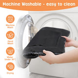 2 Pack Washable Dog Bed for Large Medium Small Dogs, Deluxe Plush Dog Crate Mat with Anti-Slip, Washable Orthopedic Durable Kennel Pad for Pet Sleeping Puppy(Dark Grey, 24"*17.5"*1.5")