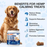 MaxHemp Calming Chews for Dogs - Advanced Hemp Dog Calming Chews- Anxiety Relief Treats for Composure, Separation, Barking, Thunderstorms, Stress Relief - Hiр and Jоint Supplement -180 Soft Treats