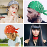 CECIAOAIME 16 Pcs Bandanas Multi-Purpose Bandana Headbands Party Outdoor Head Scarf 22x22 inch Handkerchiefs for Women Men
