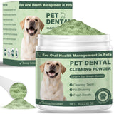 Dog Dental Powder, Dog Teeth Cleaning Powder, Dog Dental Care, Targets Tartar & Bad Breath Dog Teeth Cleaning, Green