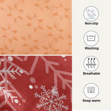 Sletend Christmas Snowflake Pet Bed Cute Dog Bed Mat Absorbing Non Slip Pad Pet Sleeping Mat for Small, Medium, and Large Dogs Puppy Cat 24 in x 18 in