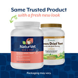 NaturVet – Brewer’s Dried Yeast Formula with Garlic Flavoring – Plus Vitamins – Supports Healthy Skin & Glossy Coat – Fortified with B-1, B-2, Niacin & Vitamin C – for Dogs & Cats (4 lb Powder)