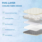 Soulbond Cooling Mat for Small Dogs - 25"x35" Washable Cooling Pad for Dogs & Cats, QMAX>0.3, Anti-Slip Bottom, Portable Summer Cool Pet Bed Pad for Outdoor/Indoor/Cars/Travel Use, Pearl White