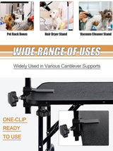 Grooming Table Arm Clamps,Grooming Table Arm Clamps, Kalolary Adjustable Replacement Aid Clamps to Attach Grooming Arms To Tables Accessories