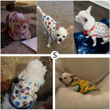 Geyoga 6 Pieces Cute Printed Pet Shirts - Cotton Breathable Puppy Sweatshirt Apparel Outfit for Dogs (S)