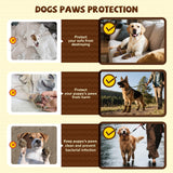 Dog Boots Winter, Dog Snow Shoes for Small Large Medium Dogs, Adjustable Puppy Booties Paw Protectors for Outdoor Cold Weather Hardwood Hiking Walking Size 5