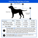 Doggyhut Premium Large Pet Bike Trailer & Stroller for Medium or Large Dogs,Bicycle Trailer for Dogs Up to 78 Lbs