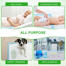 Load image into Gallery viewer, SUPRONLOVE Pee Pads for Dogs &amp; Cats, Extra Large 36"X51", 40 Count, Blue, Polymer, Polyethylene (PE), Fluff Pulp, 6 Layers, Disposable Pet Training Pads
