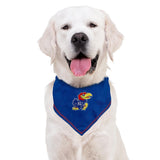 Pets First NCAA Kansas Jayhawks TIE Bandana, Size Large/X-Large. Dog Bandana Scarf Bib for Pet Cat Dog. The Ultimate Game-Day, Party Bandana