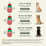 Dog Sweater Knitted for Small to Large Dogs Boy Girl, Classic Turtleneck Dog Christmas Sweaters, Warm & Soft Pet Clothes for Winter (Santa Stripe, 2XL)