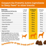 Zesty Paws Calming Chews for Dogs - for Everyday Stress, Relaxation, Composure, and Separation Peanut Butter 50 Count