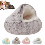 Cozy Cocoon Pet Bed for Dogs,Dog Bed with Hood,Small Dog Bed with Cover Cave,Cozy Cave Pet Beds for Small Medium Large (Coffee, Small)