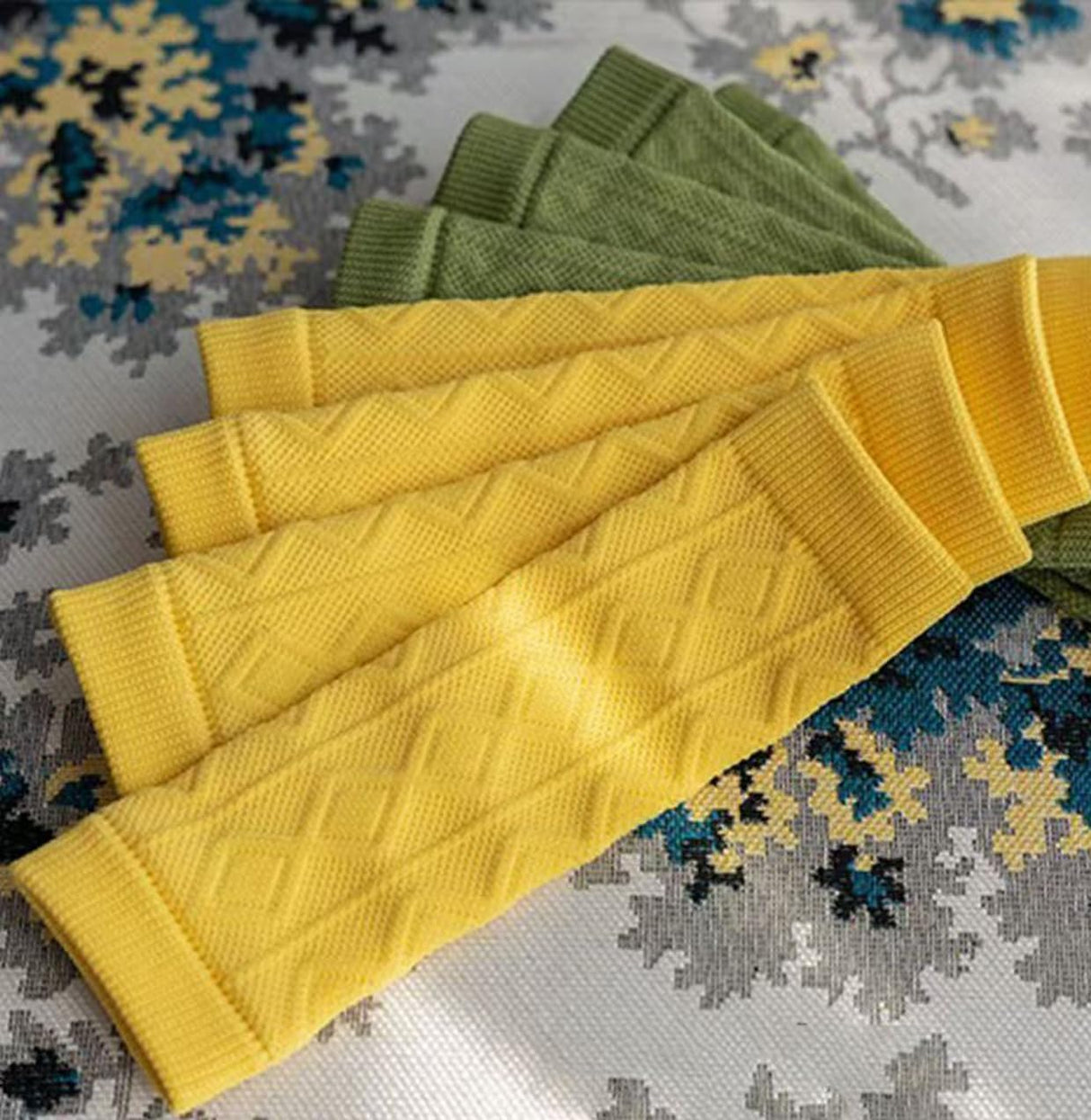8 Pcs Pet Dog Elbow Sleeve Protector Pets Leg Brace Knitted Sock Warm, Dog Elbow Wrap, Dog Leg Warmer Wrap Protector for Small,Medium Dogs Puppy Stocking Stuffers Puppy Cat Leg Sock (Yellow, L)