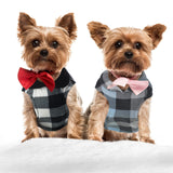 4 Pieces Winter Fabric Dog Sweater with Leash Ring Soft Fleece Vest Dog Clothes Plaid Camouflage Warm Puppy Jacket Pullover Clothes for Small Cat Puppy Chihuahua(XXX-Large)
