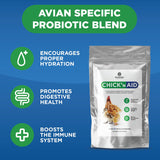 Pivotal Chick’n Aid Chicken Supplement for All Ages (8 oz, Pack of 1) - Chicken Vitamins, Electrolytes, and Probiotics - Multipurpose Poultry Vitamins for Chickens, Ducks, and Turkeys