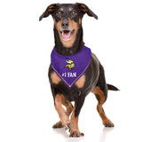 Pets First NFL Minnesota Vikings Personalized Tie Around Bandana for Dogs & Cats, Size Small/Medium. Custom Dog Bandana Scarf Bib for Pet Cat Dog. The Ultimate Game-Day & Party Customizable Bandana