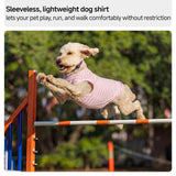 QBLEEV 2 Pack Dog Shirt, Soft Cotton Dog T Shirt for Small Medium Large Dogs, Sleeveless Stretchy Tee Vest for Summer, Breathable Lightweight Pet Tank Top Tshirts for Indoor Play, Outdoor Walks