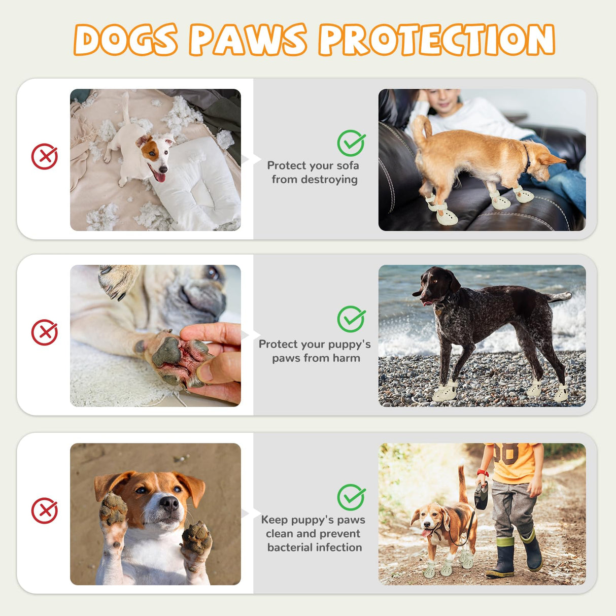 Dog Shoes for Medium Large Size, Breathable Dog Shoe for Hot Pavement, Dog Booties and Paw Protectors, Non-Slip Waterproof Dog Sandals Boots with Reflective for Rain, Summer, Hiking, Snow (Size 9)
