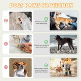 Dog Shoes for Medium Large Size, Breathable Dog Shoe for Hot Pavement, Dog Booties and Paw Protectors, Non-Slip Waterproof Dog Sandals Boots with Reflective for Rain, Summer, Hiking, Snow (Size 9)