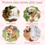 Disposable Dog Booties for Dog Cats,40Pcs Pet Booties Waterproof and Breathable with Adjustable Bandage,Paw Socks Protector for Small Medium Large Dogs,Disposable Dog Boots