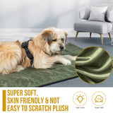 ONETIGRIS Travel Dog Bed - Portable, Washable, Waterproof Anti-Slip Dog Camping Bed, 3.6ft by 2.2ft Outdoor Indoor Bed Mat Cushioned Plush Warm Puppy Mattresses