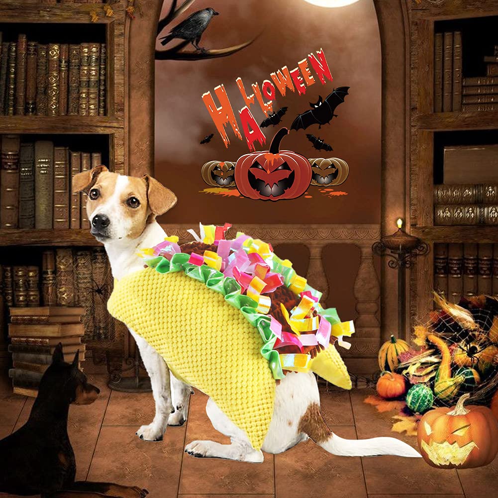 Taco Dog Costume Pet Costumes for Dogs - Funny Halloween & Christmas Apparel for Small & Medium Dogs Cats Puppy