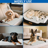 BECROWM Dog Cooling Mat Self Coolings Foldable Cooling Pad for Dog in Summer Coolings Mat for Dogs and Cats Machine Washable (Rectangle,Gray, Medium-36 L x 23" W)