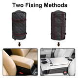 Small Dogs Under 12 lbs Adjustable Portable Center Console Car Seat, Built-in Bubble wrap, Fits Most Cars & SUVs with Convenient Handbag Functionality, Stylish Travel Pet Bag (Black)