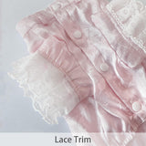 MAMORE Dog Shirt Dress, Doggy Prince Bow Tie Shirt,Formal Casual Pet Attire for Small Medium and Large Dogs (Pink, Large)