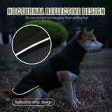JOHNBOLIN Dog Anxiety Jacket, Dog Shirt with Turtleneck, Breathable Calming Vest, Indoor and Outdoor Separated Pet Jacket (Military Green, Medium)