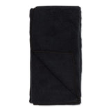 Bone Dry Pet Grooming Towel Collection Embroidered Absorbent Microfiber Drying Set, 15x30, Black, 3 Count