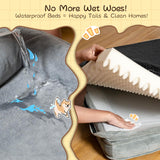 Orthopedic Dog Bed for Large Dogs, High-Density Supportive Memory Foam, Chew Proof Dog Bed，Waterproof Lining, Removable Washable Cover, Tear-Resistant & Non-Slip Sofa