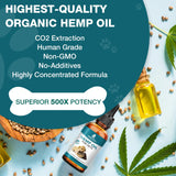 Pet Неmр Oil for Dogs and Cats - 2 Packs Organic Oil for Anxiеty Strеss Pαin Holistic Inflammation Rеlief - Pet Неmр Drops for Joint Hip Arthritis, Calming Drop - Organic Pets Treats