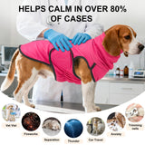 BEAUTYZOO Reversible Thunder Shirt for Dogs Anxiety- 2-in-1 Dog Anxiety Calming Vest with Hood,Turtleneck Thundershirt Jacket for Fireworks, Separation, Vet Visits- Pet Hoodie for Small to Large Dog