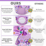 KOOLTAIL Dog Hoodies, Soft Dog Sweater, Spring Dogs Coats, Warm Fleece Pet Clothes Hooded Sweatshirt with Pocket for Small Medium Large Dogs Cats Boys Girls, Holiday Flower Purple L