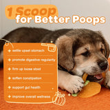 ZEBORA Pumpkin for Dogs - Natural Fiber for Dogs and Cats, Apple, Dog Probiotics for Digestive Health, Support Firm Stool, Diarrhea, Constipation, Add Water to Make Pumpkin Puree for Dogs, 10.58 oz