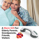NLAAHCE Shower Grab Bar Heavy-Duty (2Pack) 12-Inch ADA Compliant Shower Handles for Elderly Suction Shower Grab Bars for Seniors Handicap Safety Handrail for Bathtubs Shower Assistance