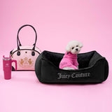 Juicy Couture Hooded Pet Juicy Bling Velour Tracksuit Chest 24 inches for Small Dogs and Cats - Pink - M/L