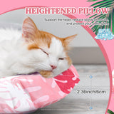 Drydiet Pet Cooling Mat for Cats and Small Dogs, 20.1'' x 20.1'' Thickened Round Pink Pad Anti-Grab Internal Gel Without Water Filling, Lightweight, Washable, Playmat for Indoor/Outdoor