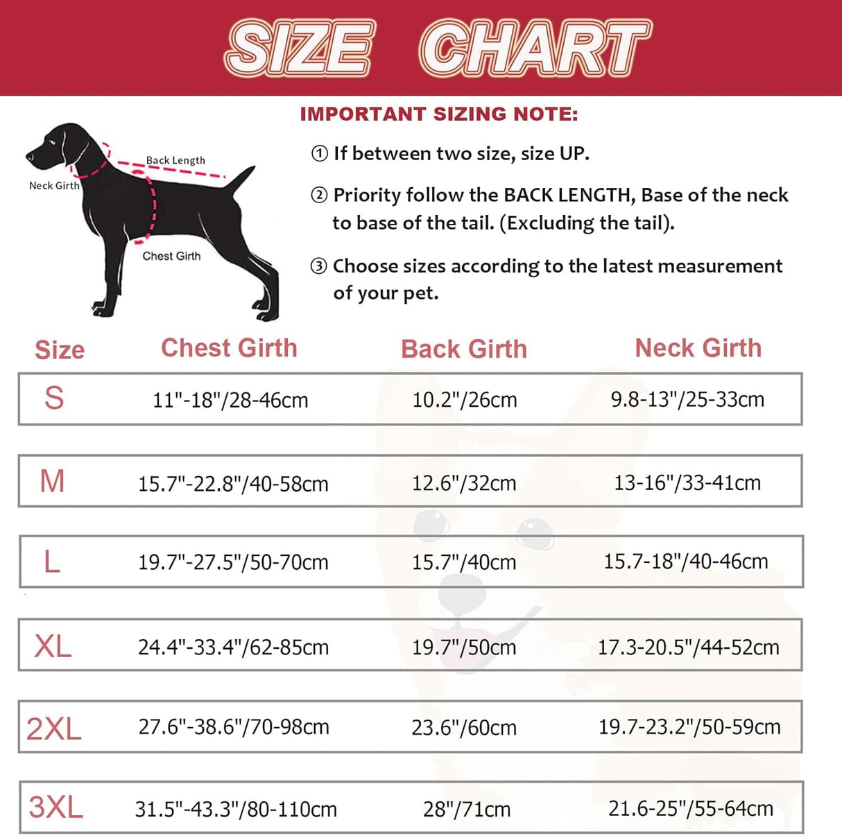 Dogcheer Warm Dog Coat, Waterproof Dog Winter Jacket Christmas Puppy Cold Weather Coats with Buckle, Reflective Adjustable Pet Snow Jacket for Small Medium Large Dogs - Gradient Blue-red, 3XL