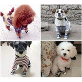 GLE2016 Pet Shoes Puppy Sport Denim Shoes Casual Style Anti-Slip Boots Sneaker Booties 4Pcs