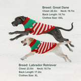 Dog Sweater Knitted for Small to Large Dogs Boy Girl, Classic Turtleneck Dog Christmas Sweaters, Warm & Soft Pet Clothes for Winter (Santa Stripe, 2XL)