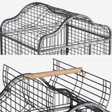 Yaheetech Extra Large Bird Cage 63'' Open Play Top Bird Cage for African Grey Parrots/Amazon Parrot/Caiques/Macaw with 360° Wheels