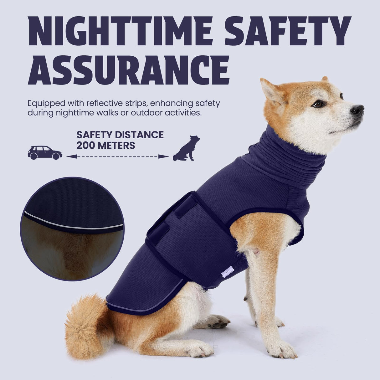 Leotrag Dog Anxiety Vest and Coat, Skin-Friendly Anxiety Calming Hoodie with Ear Wrap, Dog Jacket for Thunder, Fireworks, Travel, Vet Visits and Separation - Keep Pet Calm Without Medicine & Training