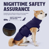 Leotrag Dog Anxiety Vest and Coat, Skin-Friendly Anxiety Calming Hoodie with Ear Wrap, Dog Jacket for Thunder, Fireworks, Travel, Vet Visits and Separation - Keep Pet Calm Without Medicine & Training