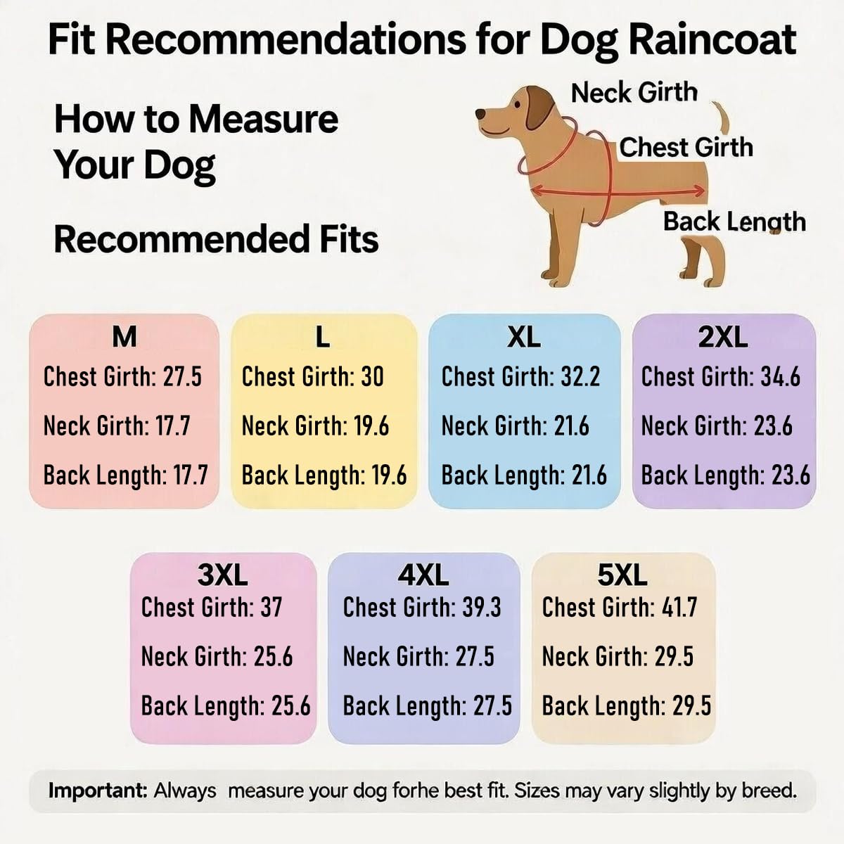 Olsa Dog Raincoat, Dog Hooded Slicker Poncho, 4 Legs Rain Jacket with Reflective Stripe, Transparent Water Proof Resistant Rain Snow Clothes for Small Medium Large